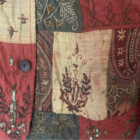 Vintage Boho 90s patchwork blazer - Picture 6 of 6